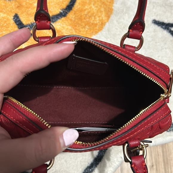 Mini top handle Coach bag with strap - Picture 3 of 4
